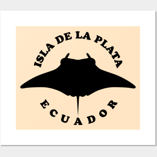 Isla De La Plata Ecuador | Swimming With Manta Ray Posters and Art